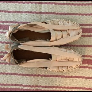 NWOT Anthropologie Ribbon espadrilles
